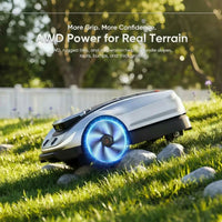 X5 AWD Wireless 8 In. Robot Lawn Mower for 0.5 Acre, No Boundary Wire, RTK plus Vision, AI Obstacle Avoidance