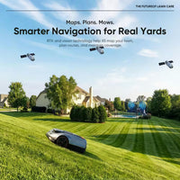 X5 AWD Wireless 8 In. Robot Lawn Mower for 0.5 Acre, No Boundary Wire, RTK plus Vision, AI Obstacle Avoidance