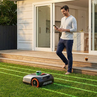 I215 8.6 In. Robot Lawn Mower (1/2 Acre) Lidar + Vision, Auto Mapping, App Control, Multi-Zone, AI Obstacle Avoidance — Lifestyle