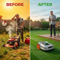 Robot Lawn Mower Built for Half-Acre Yards, LiDAR Navigation, AI Vision, Multi-Zone Mapping, App Control — Before & After