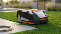 Robotic Lawnmower, Nx100I 28-Volt, Auto Charging, Self-Propelled Side Discharge Machine — Lifestyle