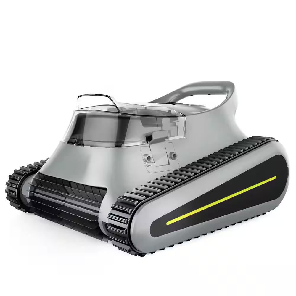 Robotic Pool Vacuum, Cordless Pool Vacuum Robot for above Ground and Inground Pools Wall Floor Waterline Cleaning