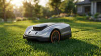 X5 AWD Wireless 8 In. Robot Lawn Mower for 0.5 Acre, No Boundary Wire, RTK plus Vision, AI Obstacle Avoidance — Lifestyle