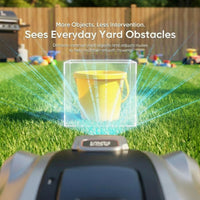 X5 AWD Wireless 8 In. Robot Lawn Mower for 0.5 Acre, No Boundary Wire, RTK plus Vision, AI Obstacle Avoidance